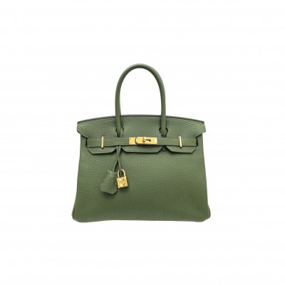 HERMES VERT OLIVE BIRKIN 30 BAG (30*22*16cm)